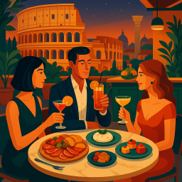 AppointmentTrader The Court Rooftop Bar. Palazzo Manfredi Roma Image